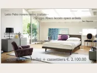 Letto in legno con giroletto FeboSangiacomoa prezzo ribassato