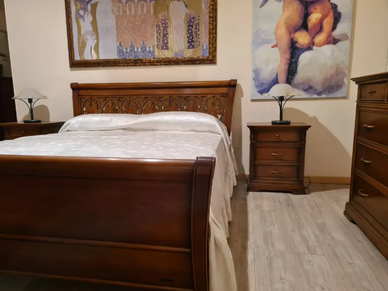 Letto in legno con giroletto Le primule Le fablier a prezzo scontato