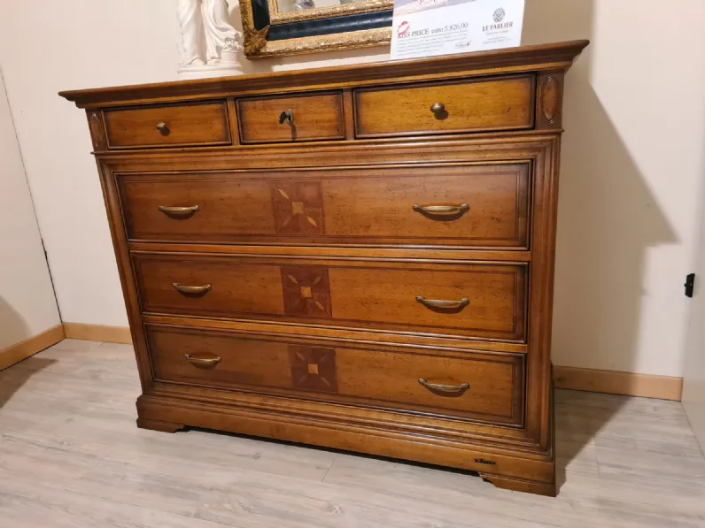 Letto in legno con giroletto Le primule Le fablier a prezzo scontato
