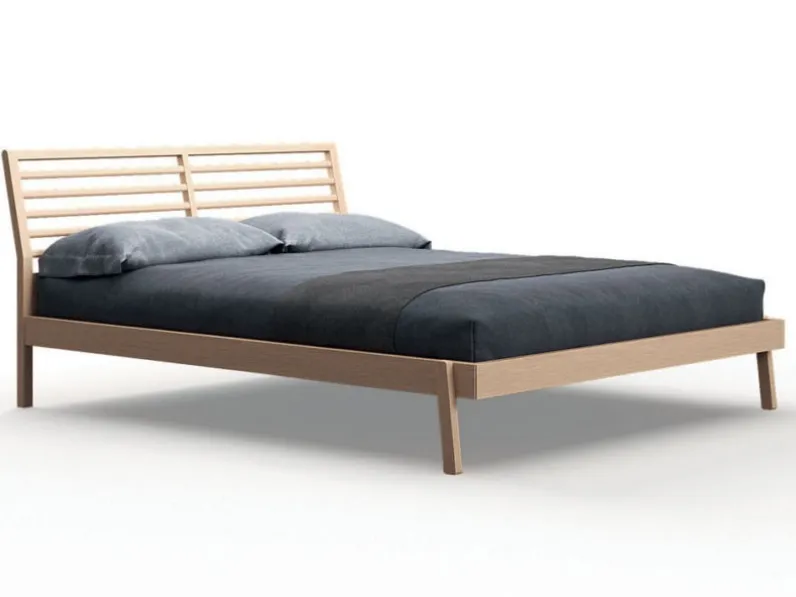 Letto in legno con giroletto Letto moderno ginevra Mottes selection a prezzo scontato