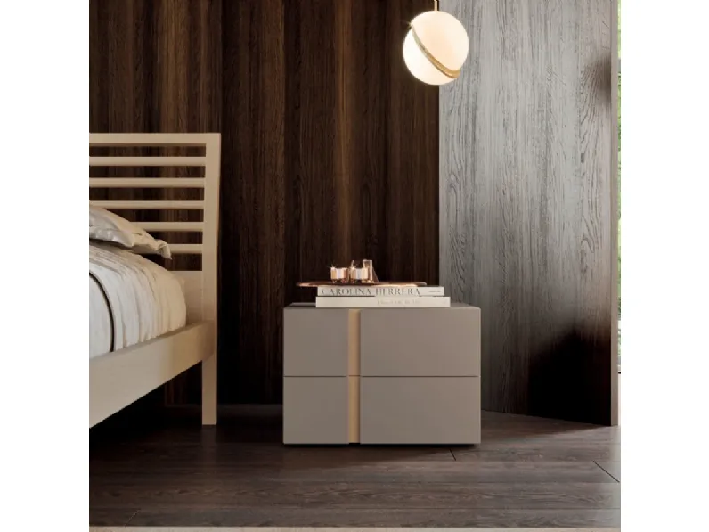 Letto in legno con giroletto Letto moderno ginevra Mottes selection a prezzo scontato