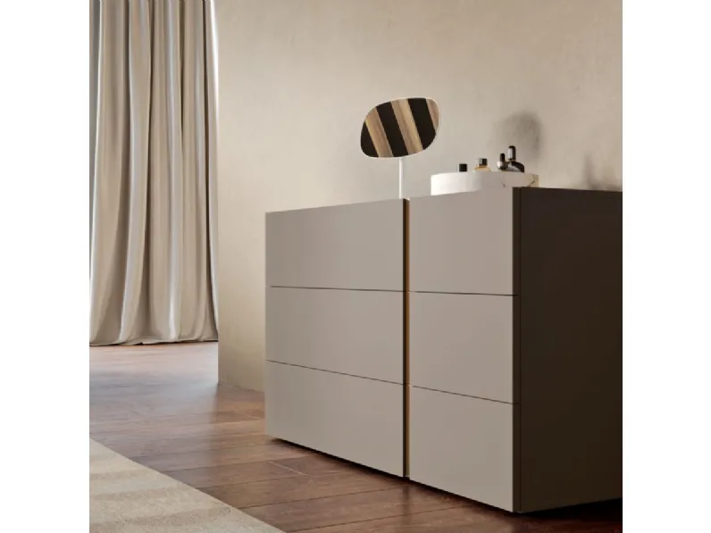 Letto in legno con giroletto Letto moderno ginevra Mottes selection a prezzo scontato