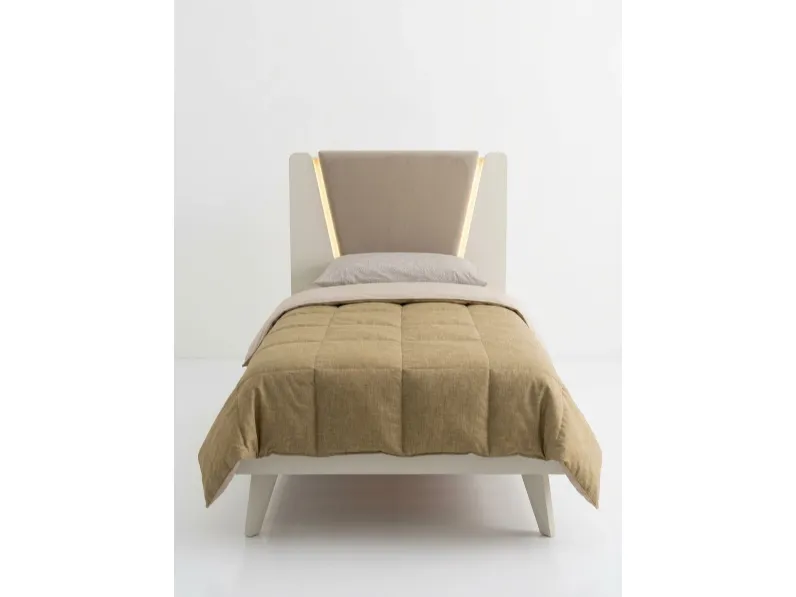 Letto in legno con giroletto Letto wow cloth moretti compact�Moretti compact camerette�a prezzo scontato