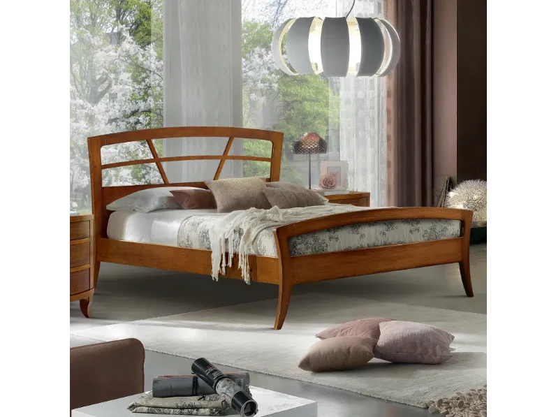 Letto in legno modello Letto sole  di Mobilificio bellutti scontato 37%