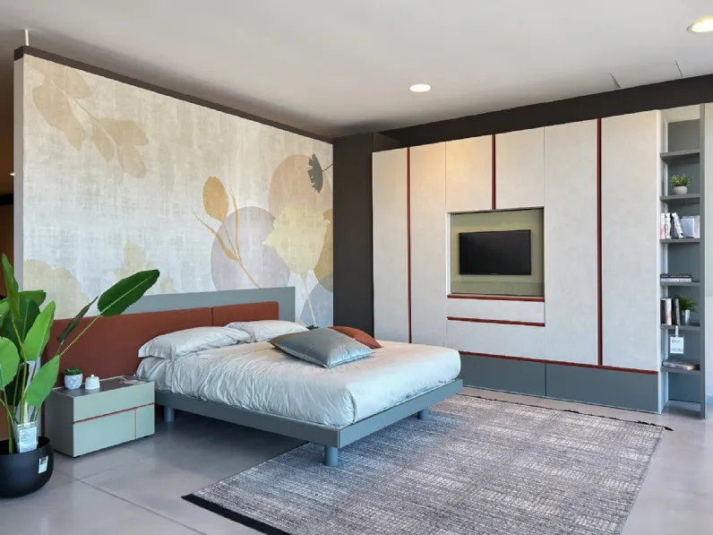 Letto Letto sommier e testata a muro halifax  Tomasella SCONTATO a PREZZI OUTLET