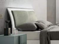 Letto matrimoniale design Letto tonda con cuscino imbottito Munari a prezzo scontato