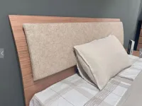 Letto matrimoniale design Letto tonda con cuscino imbottito Munari a prezzo scontato