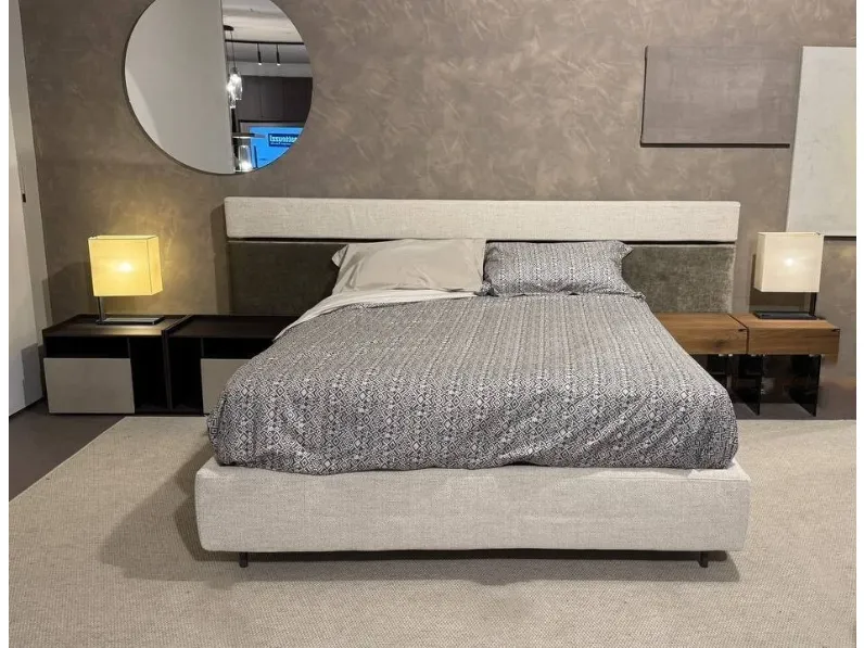 Letto imbottito con contenitore InfinitoTwilsa prezzo ribassato