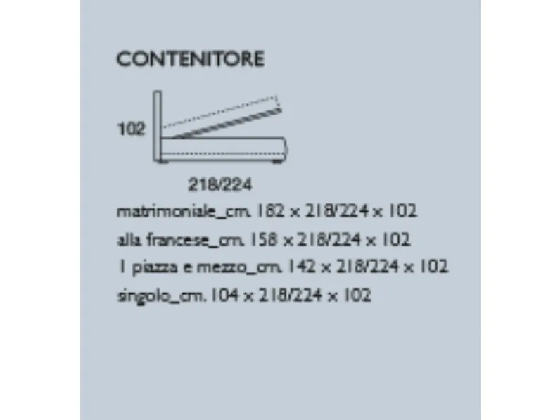 Letto Iris Nefi a PREZZI OUTLET