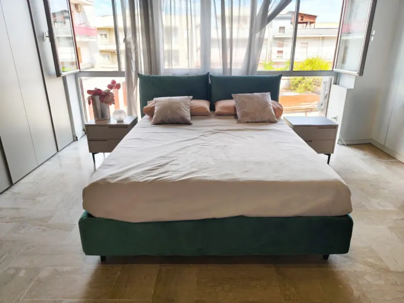Letto moderno con contenitore Jean Artigiana letti a prezzo scontato