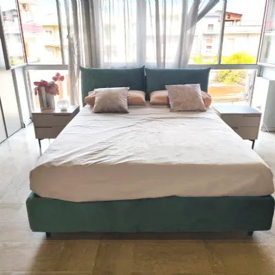 Letto moderno con contenitore Jean Artigiana letti a prezzo scontato