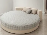 Letto imbottito con giroletto Cristal outlet�Artigianale�a prezzo ribassato