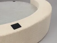 Letto imbottito con giroletto Cristal outlet�Artigianale�a prezzo ribassato