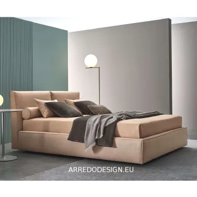 Letto imbottito con giroletto AdaTwilsa prezzo ribassato
