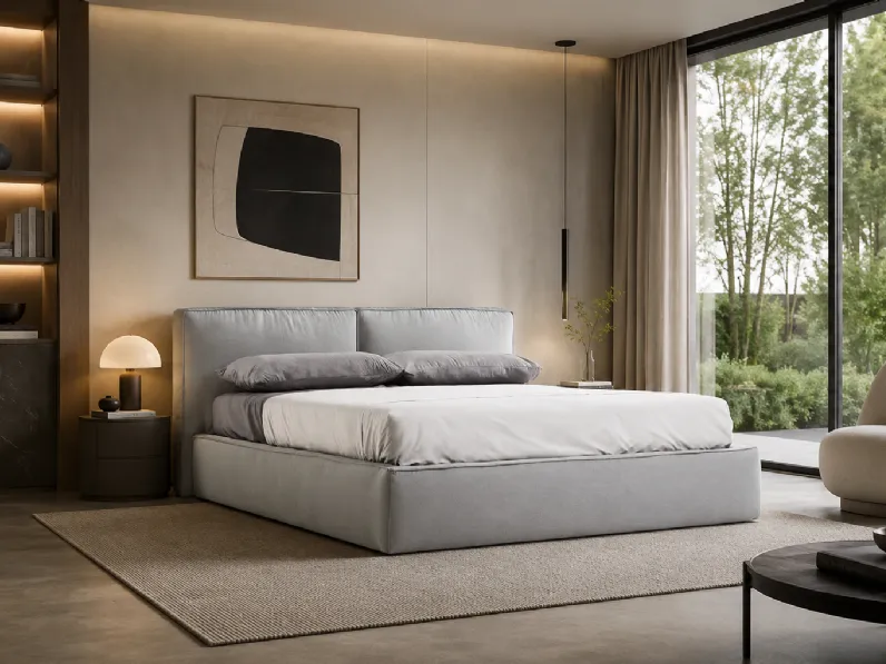 Letto king size Letto sfoderabile maxi con contenitore Md work con un ribasso IMPERDIBILE