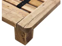 Letto in legno modello Legno riciclato di Outlet etnico scontato 33%