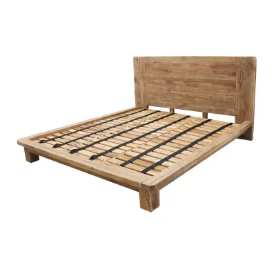 Letto in legno modello Legno riciclato di Outlet etnico scontato 33%