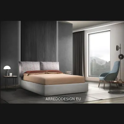 Letto matrimoniale moderno Leilah Gamma a prezzo ribassato