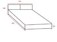 Letto moderno Lete  Artigianale scontato 47%