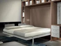 LETTO Letto a scomparsa matrimoniale orizzontale-small legno Artigianale a PREZZI OUTLET