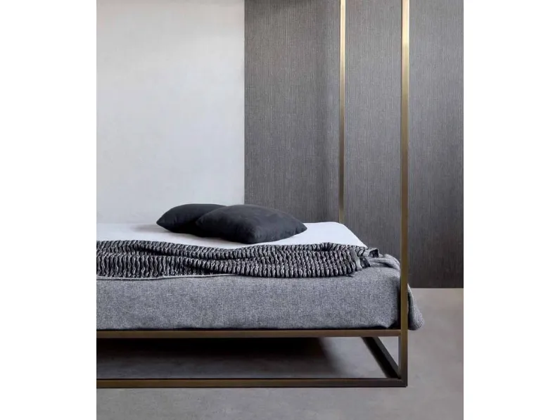 Letto in ferro battuto a baldacchino Letto baldacchino lucury bronzo vari colori Md work a prezzo ribassato
