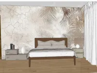 Letto in legno modello Letto e comodini  di Pianca scontato 28%