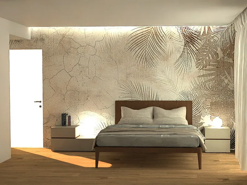 Letto in legno modello Letto e comodini  di Pianca scontato 28%