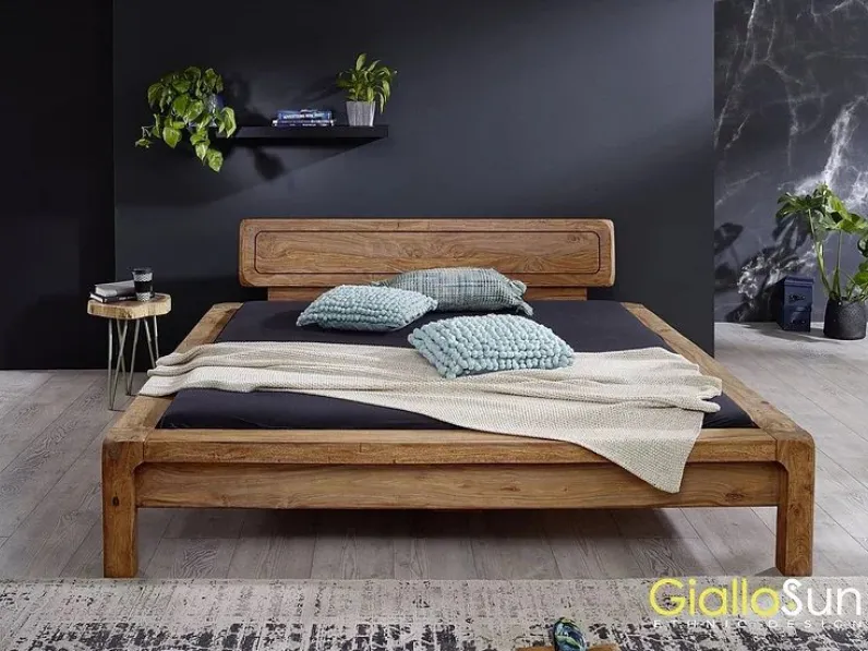 Letto Letto essential teak (con testiera) Outlet etnico SCONTATO a PREZZI OUTLET