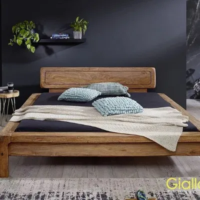 Letto Letto essential teak (con testiera)di Outlet etnico scontato del 31%