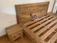 Letto design con giroletto Letto etnico teak Outlet etnico a prezzo ribassato