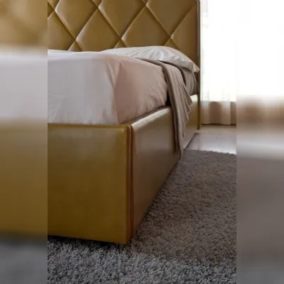 Letto design con contenitore Letto in pelle con contenitore Md work a prezzo scontato
