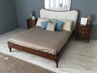 Letto matrimoniale con piedini Letto le fablier mimose mod. nuvola tinta classica ed ecopelle bianca Le fablier a prezzo ribassato