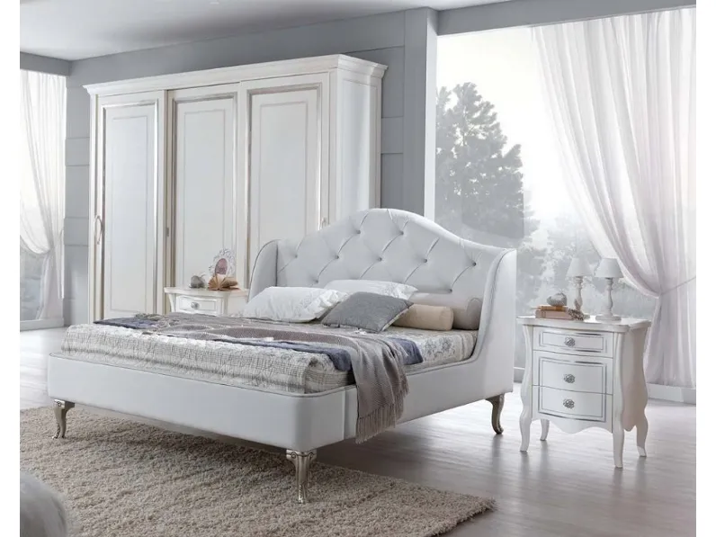 LETTO Letto matr. mod.eros capitonn in promo-sconto 30% Eurodesign in OFFERTA OUTLET