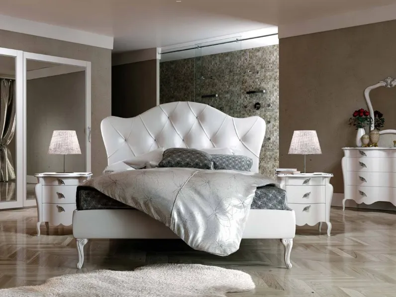 LETTO Letto matr. mod.ingrid sagomato.in promo sconto 50% Eurodesign SCONTATO