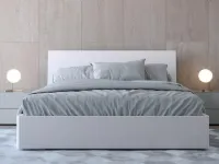 Letto in laccato con contenitore Letto-matrim. mod.colorado con box-cont.-scontato del 30%�Giessegi�a prezzo scontato