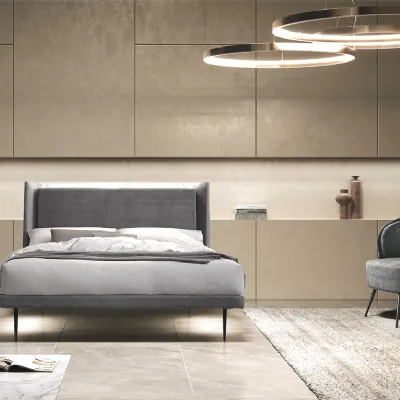 Letto moderno con giroletto Letto matrimoniale il Artigianale a prezzo ribassato