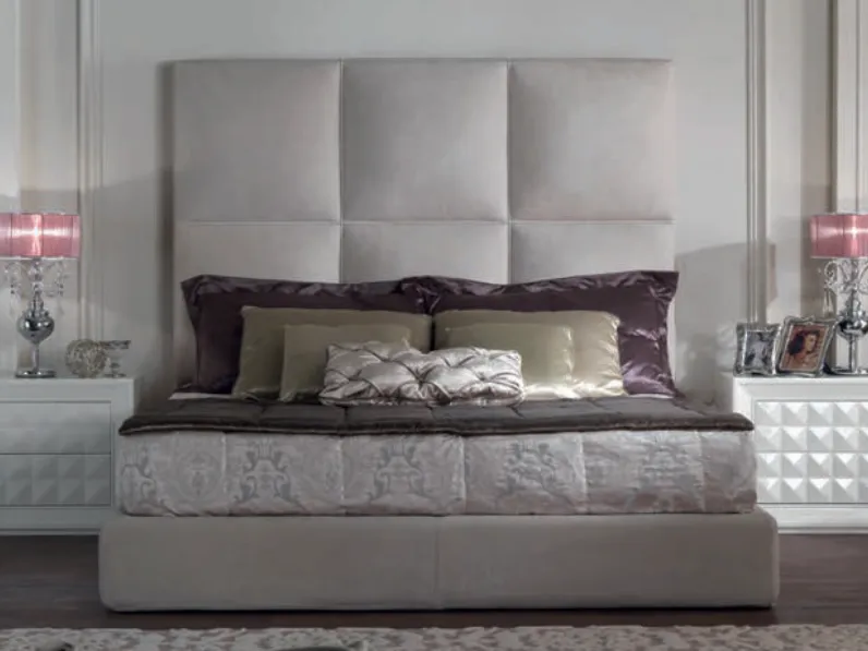 Letto matrimoniale luxury made in italy velluto alta qualita' Md work SCONTATO