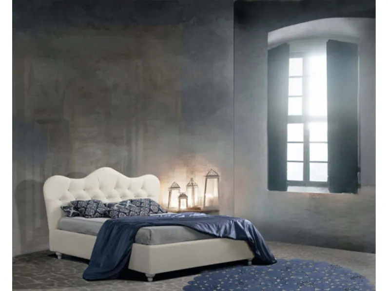 LETTO Letto matrimoniale mod.bacio con box-contenitore Lettissimi a PREZZI OUTLET