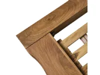 Letto in legno modello Letto  matyrimoniale zen japan in legno  di Nuovi mondi collection scontato 50%
