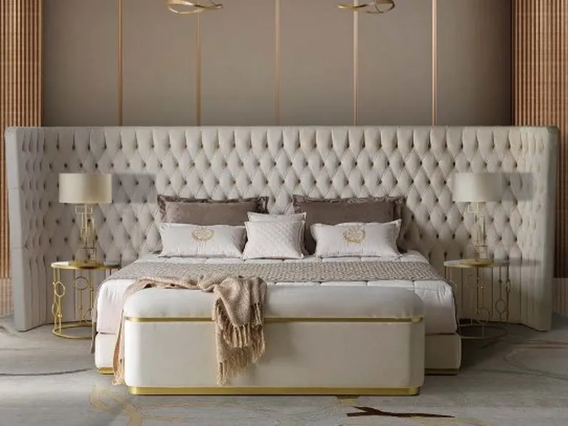 Letto classico Letto  maxi rivestimento magic clean luxury Md work scontato 34%