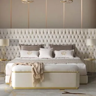 Letto classico Letto  maxi rivestimento magic clean luxury Md work scontato 34%