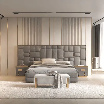 Letto Letto maxi velluto acciaio di Md work scontato del 31%