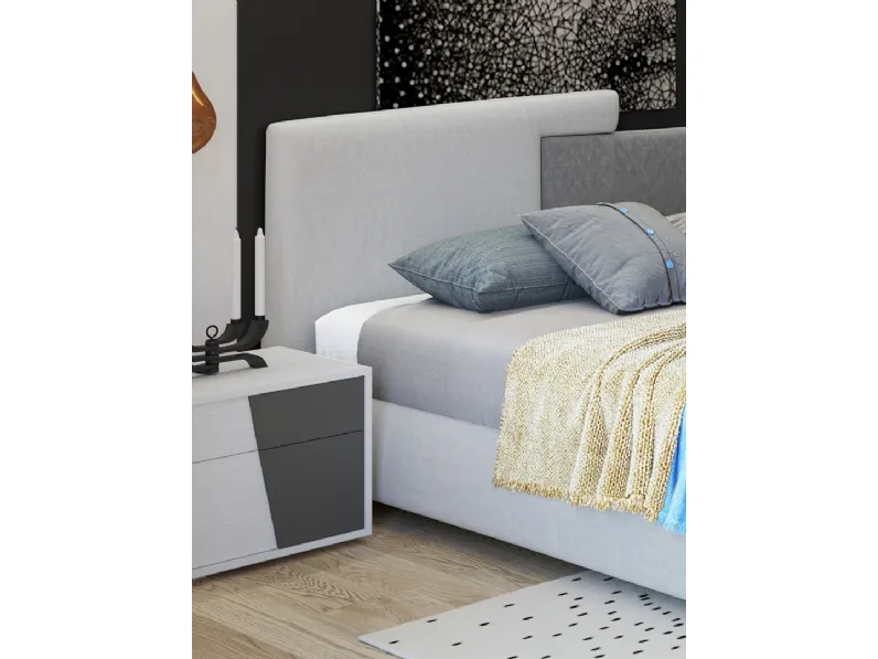 Letto mod. cherie di giessegi con contenit. scontato del 50% Giessegi in OFFERTA OUTLET