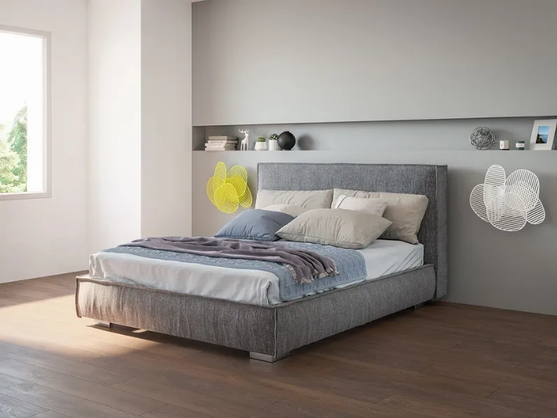 LETTO Letto mod.sand di giessegi con  contenitore scontato del 50% Giessegi in OFFERTA OUTLET