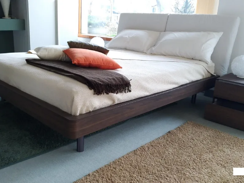 LETTO Letto modello nido con testata imbottita Novamobili in OFFERTA OUTLET - 36%
