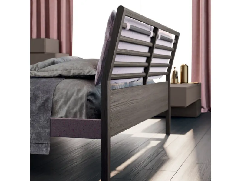 Letto matrimoniale Letto moderno ginevra imbottito Mottes selection con uno sconto IMPERDIBILE