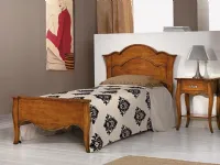 LETTO Letto singolo con testiera arcuata Mottes selection a PREZZI OUTLET