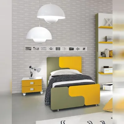 Letto singolo con contenitore Letto singolo tetris con contenitore 23 Collezione esclusiva a prezzo ribassato