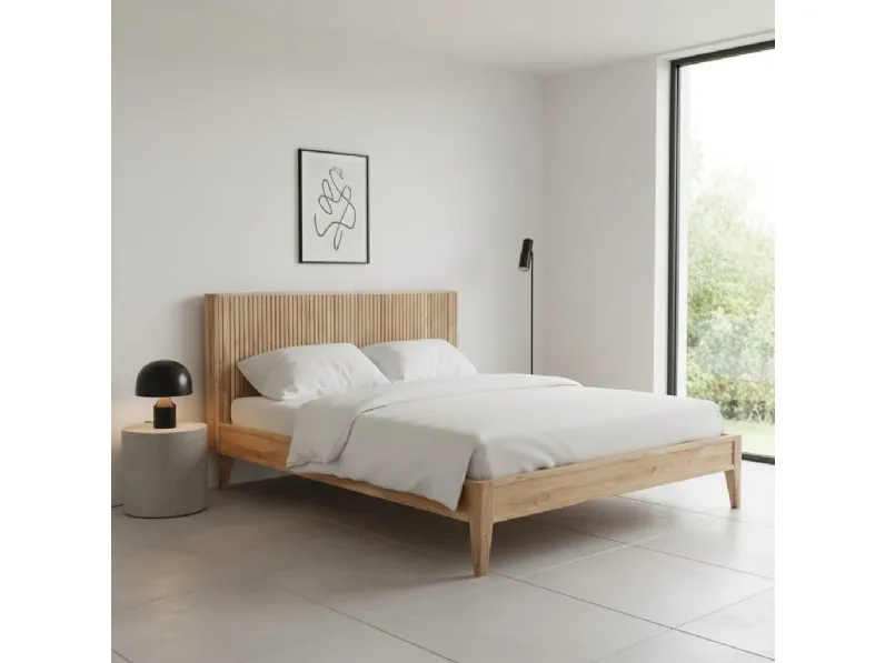 Letto matrimoniale design Letto testata borg Outlet etnico a prezzo scontato
