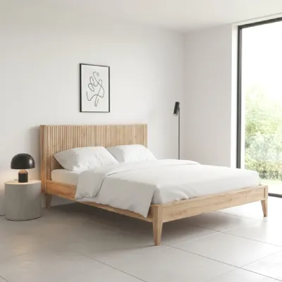 Letto matrimoniale design Letto testata borg Outlet etnico a prezzo scontato